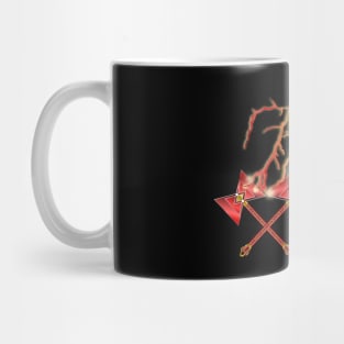 Xango - double thunder Axe monogram w Lightning Bolt Mug